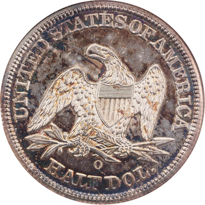 1885-O Arrows Seated Liberty Half Dollar Reverse Image