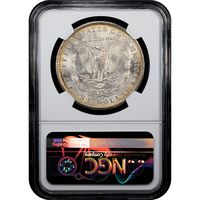 1885-O Morgan Dollar ($1) Rainbow Toner Reverse Slab Image