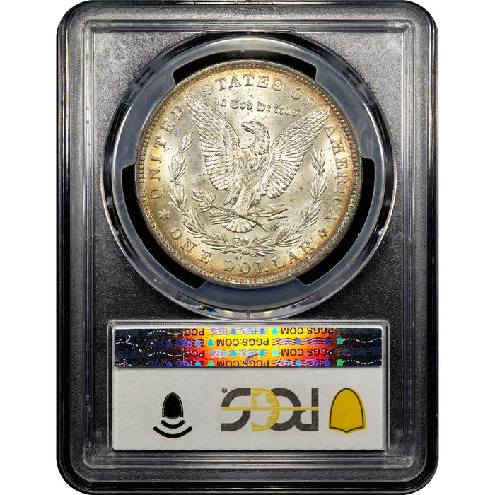 1885-O Morgan Dollar ($1) Rainbow Toner Reverse Image