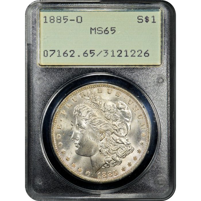 1885-O Morgan Dollar ($1) Rattler Obverse Slab Image