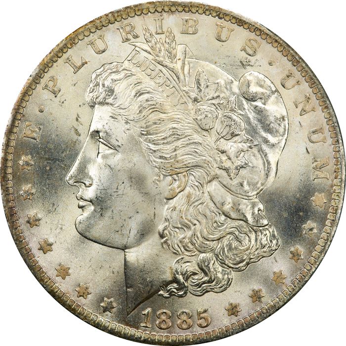 1885-O Morgan Dollar ($1) Rattler Obverse Image