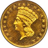 1886 Gold Dollar (G$1) Photo 3