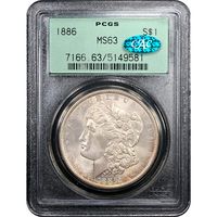 1886 Morgan Dollar ($1) OGH Obverse Slab Image