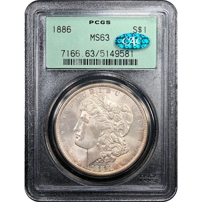 1886 Morgan Dollar ($1) OGH Obverse Slab Image