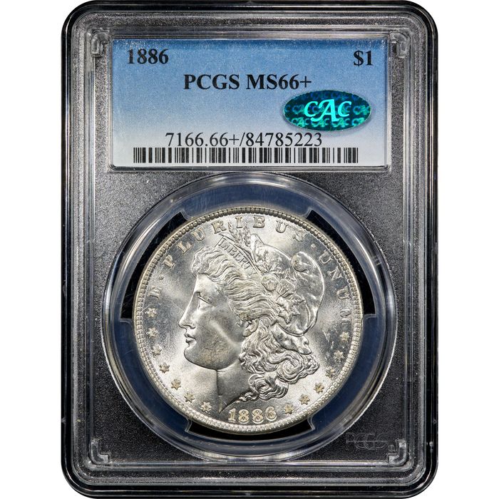 1886 Morgan Dollar ($1) Obverse Slab Image