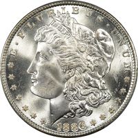 1886 Morgan Dollar ($1) Obverse Image
