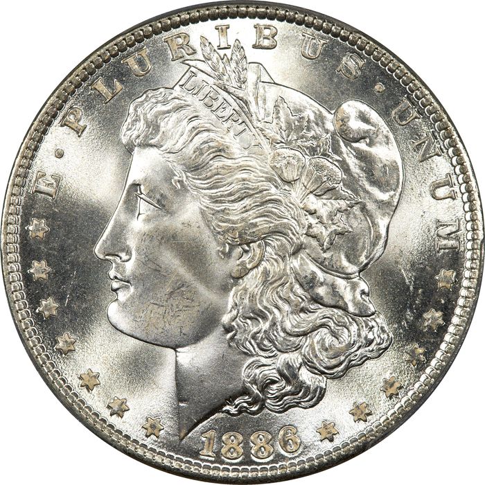 1886 Morgan Dollar ($1) Obverse Image