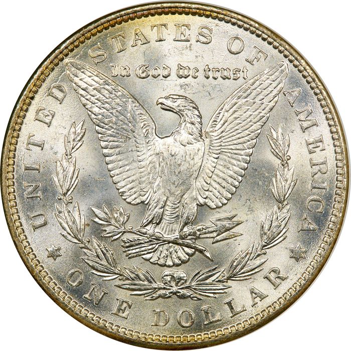 1886 Morgan Dollar ($1) Rainbow Toner Photo 4