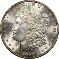 1886 Morgan Dollar Photo 3
