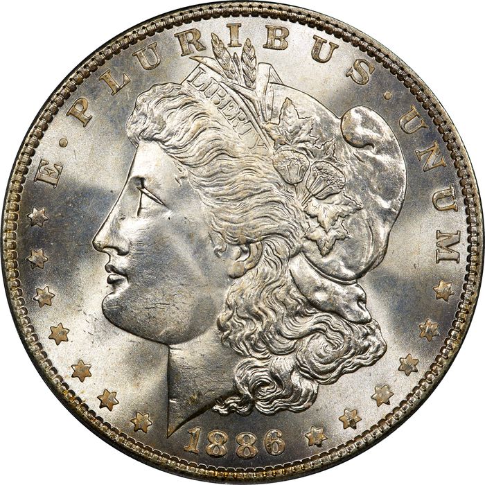 1886 Morgan Dollar Photo 3