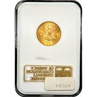 1886-S Liberty Gold Half Eagle ($5) Reverse Slab Image
