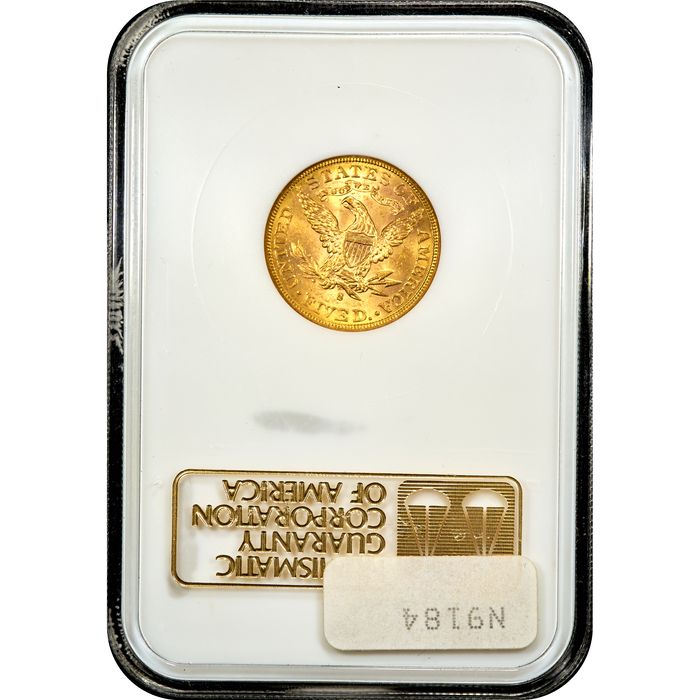 1886-S Liberty Gold Half Eagle ($5) Reverse Slab Image