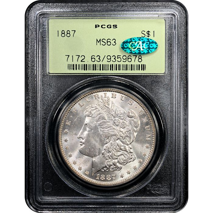 1887 Morgan Dollar ($1) OGH Obverse Slab Image
