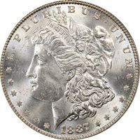 1887 Morgan Dollar ($1) OGH Obverse Image