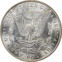1887 Morgan Dollar ($1) OGH Reverse Image