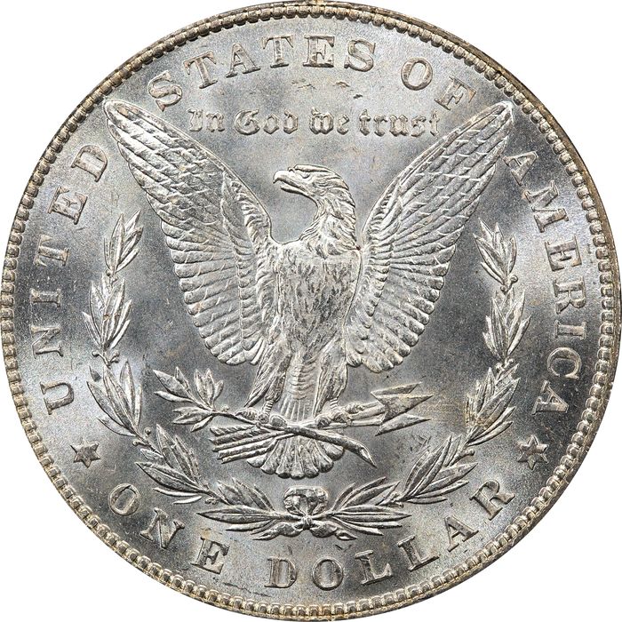 1887 Morgan Dollar ($1) OGH Reverse Image