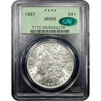 1887 Morgan Dollar ($1) OGH Obverse Slab Image