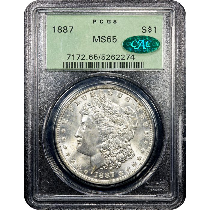 1887 Morgan Dollar ($1) OGH Obverse Slab Image