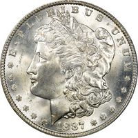 1887 Morgan Dollar ($1) OGH Obverse Image