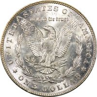 1887 Morgan Dollar ($1) OGH Reverse Image