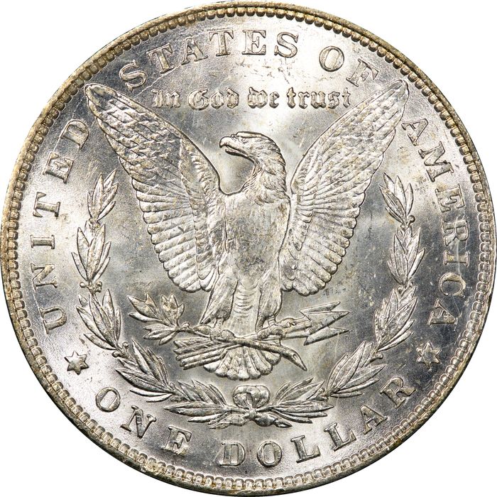 1887 Morgan Dollar ($1) OGH Reverse Image