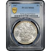 1887 Morgan Dollar ($1) Obverse Slab Image