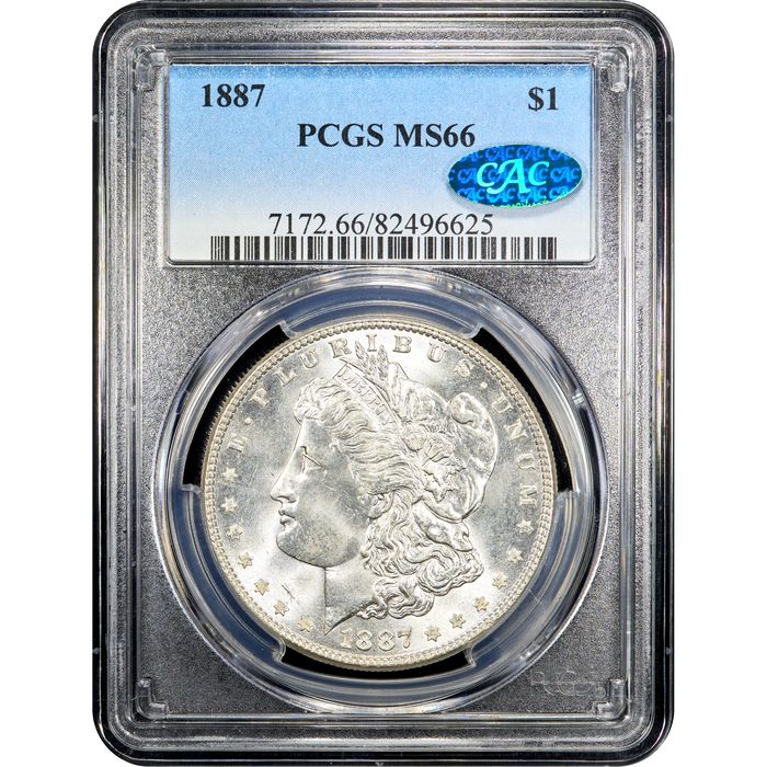 1887 Morgan Dollar ($1) Obverse Slab Image