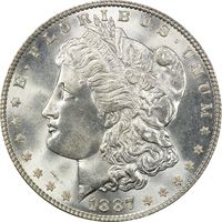 1887 Morgan Dollar ($1) Obverse Image
