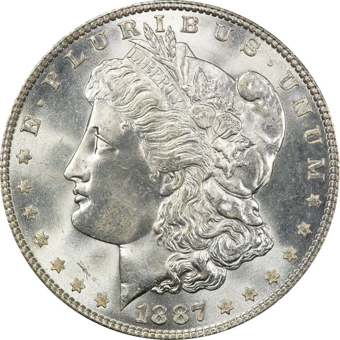 1887 Morgan Dollar ($1) Obverse Image