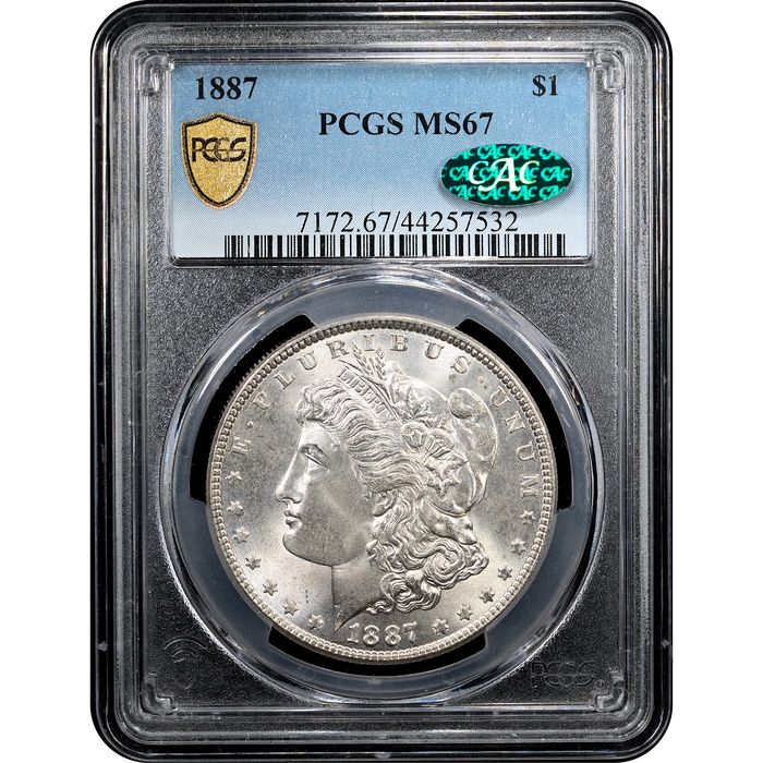 1887 Morgan Dollar ($1) Obverse Slab Image