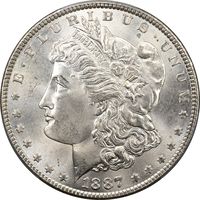 1887 Morgan Dollar ($1) Obverse Image