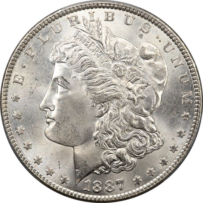 1887 Morgan Dollar ($1) Obverse Image