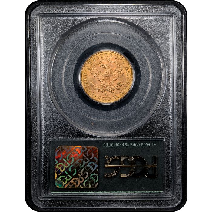 1887-S Liberty Gold Half Eagle ($5) OGH Reverse Slab Image