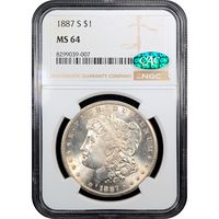 1887-S Morgan Dollar ($1) Obverse Slab Image