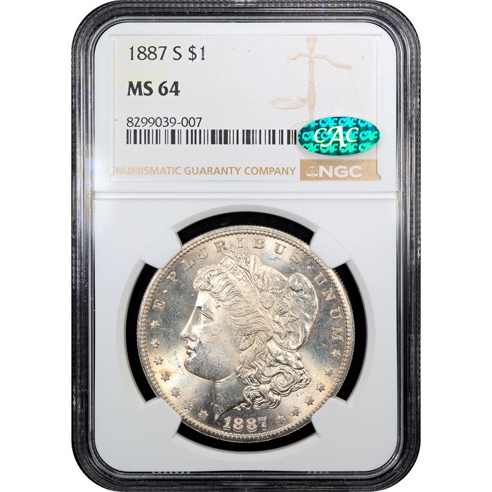 1887-S Morgan Dollar ($1) Obverse Slab Image