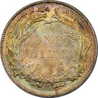 1887 Seated Liberty Dime (10c) Photo 4