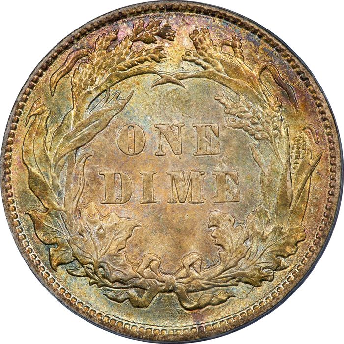 1887 Seated Liberty Dime (10c) Photo 4