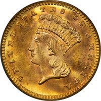 1888 Gold Dollar ($1) Obverse Image
