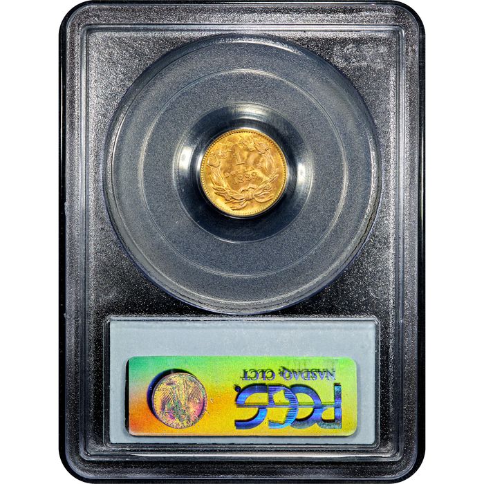 1888 Gold Dollar ($1) Reverse Slab Image