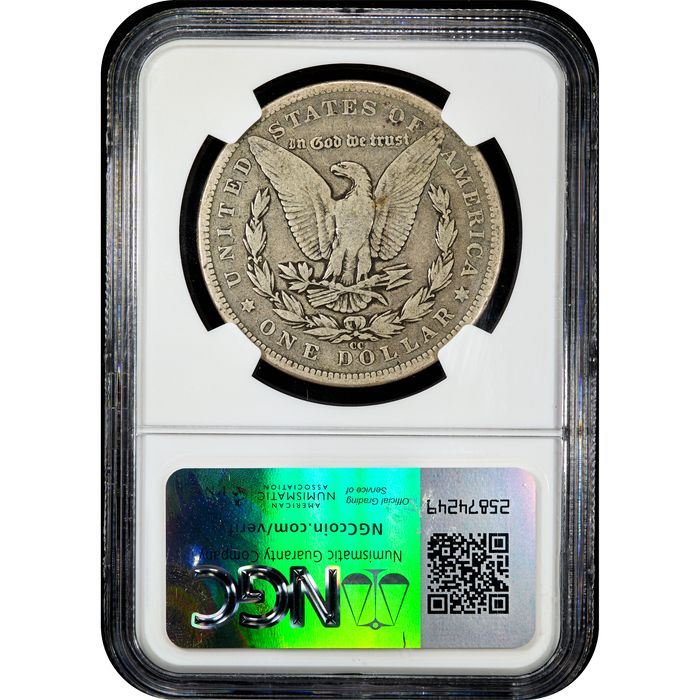 1889-CC Morgan Dollar ($1) Reverse Slab Image