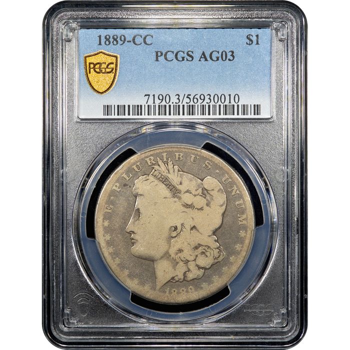 1889-CC Morgan Dollar ($1) Obverse Slab Image