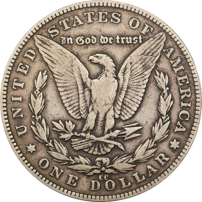 1889-CC Morgan Dollar ($1) Reverse Image