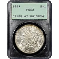 1889 Morgan Dollar ($1) Rattler Obverse Slab Image