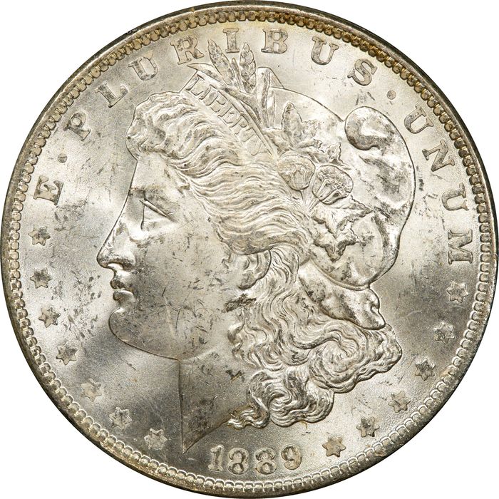 1889 Morgan Dollar ($1) Rattler Obverse Image
