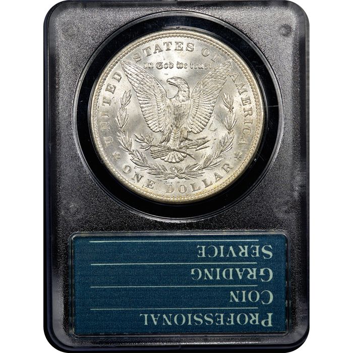 1889 Morgan Dollar ($1) Rattler Reverse Slab Image