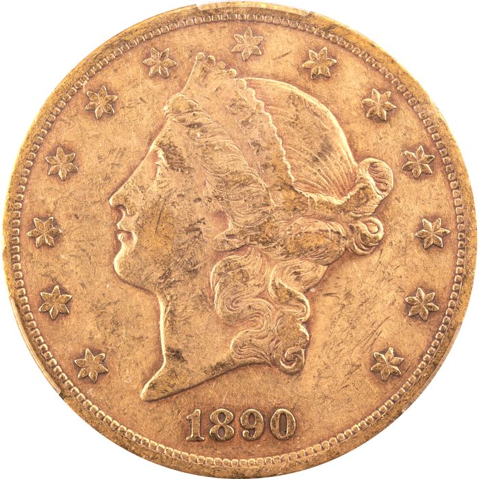 1890-CC Liberty Gold Double Eagle ($20) Obverse Image