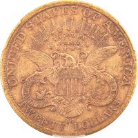 1890-CC Liberty Gold Double Eagle ($20) Reverse Image
