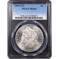 1890-CC Morgan Dollar ($1) Obverse Slab Image