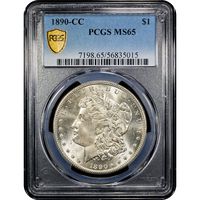 1890-CC Morgan Dollar ($1) Obverse Slab Image