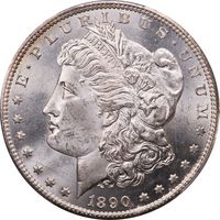 1890-CC Morgan Dollar ($1) Tailbar Photo 3